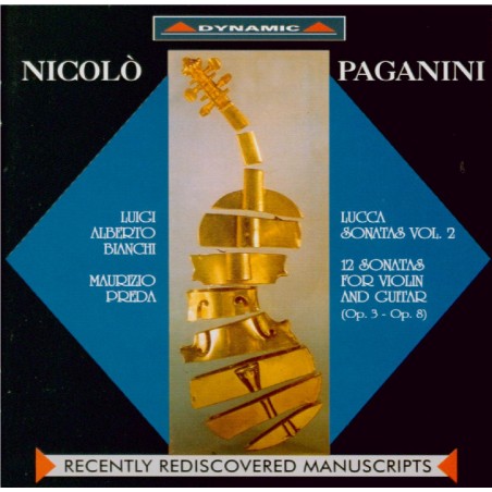 PAGANINI - Bianchi - Douze sonates di Lucca pour violon et guitare op.8